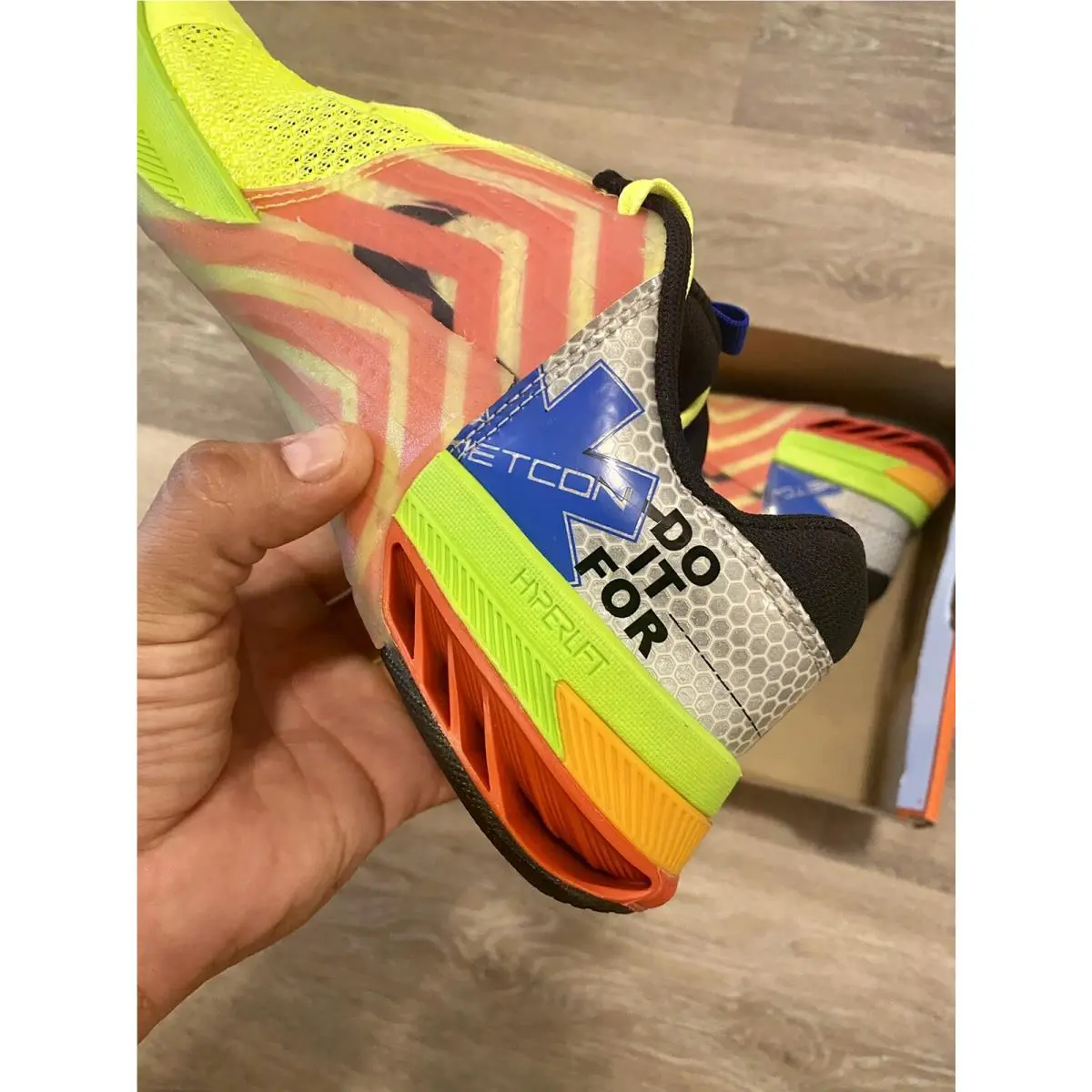 Nike shoes - Nike Metcon 7 AMP - Metcon AMP - DH3382-703 - Desert Ochre-Mint Green-Light Silver-Black-Gum (UPC: 195866320437) 1
