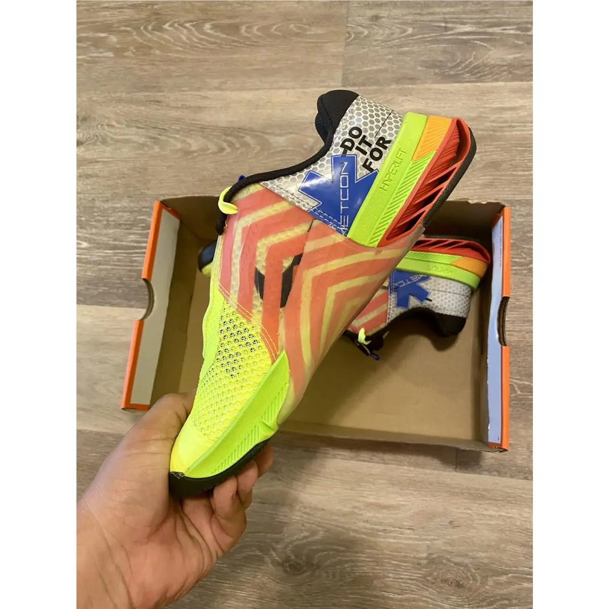 Nike shoes - Nike Metcon 7 AMP - Metcon AMP - DH3382-703 - Desert Ochre-Mint Green-Light Silver-Black-Gum (UPC: 195866320437) 3