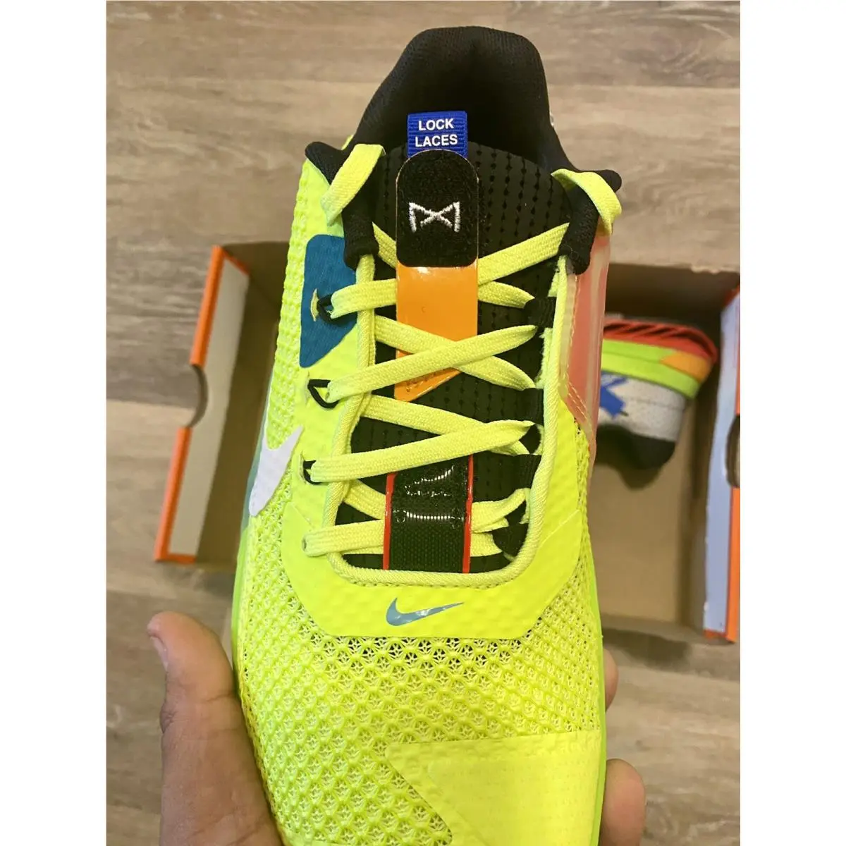 Nike shoes - Nike Metcon 7 AMP - Metcon AMP - DH3382-703 - Desert Ochre-Mint Green-Light Silver-Black-Gum (UPC: 195866320437) 6
