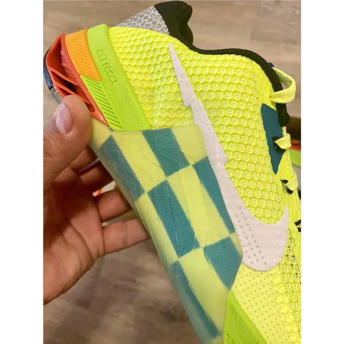 Nike shoes - Nike Metcon 7 AMP - Metcon AMP - DH3382-703 - Desert Ochre-Mint Green-Light Silver-Black-Gum (UPC: 195866320437) 7