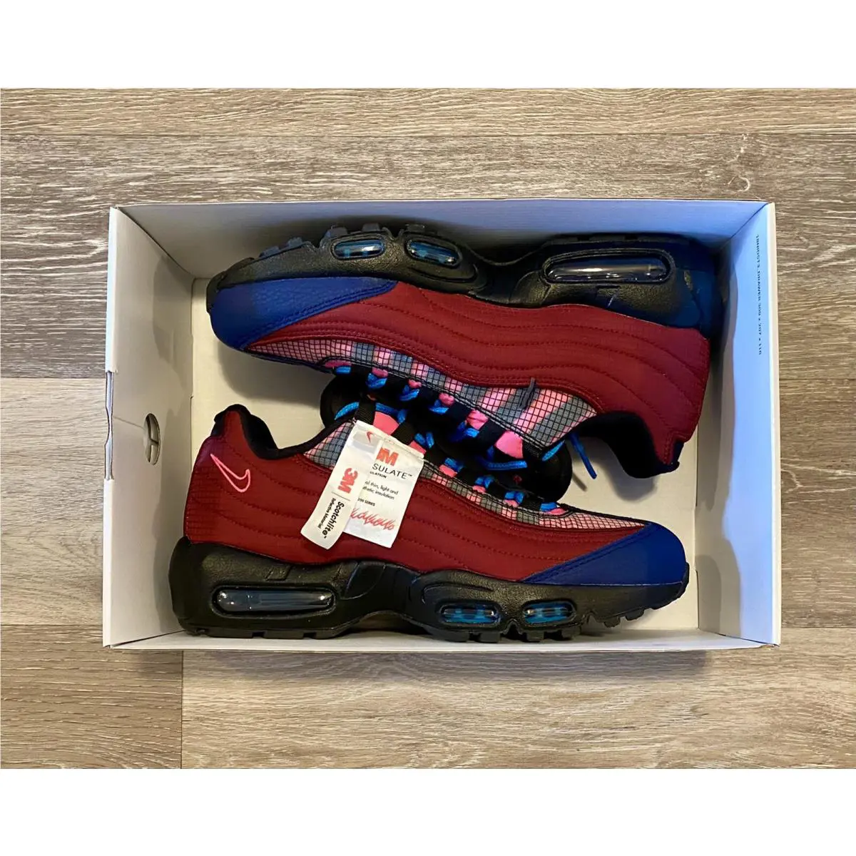 Nike ID Air Max 95 3M Thinsulate Purple Blue DA7559-991 Men`s 7 Women`s 8.5