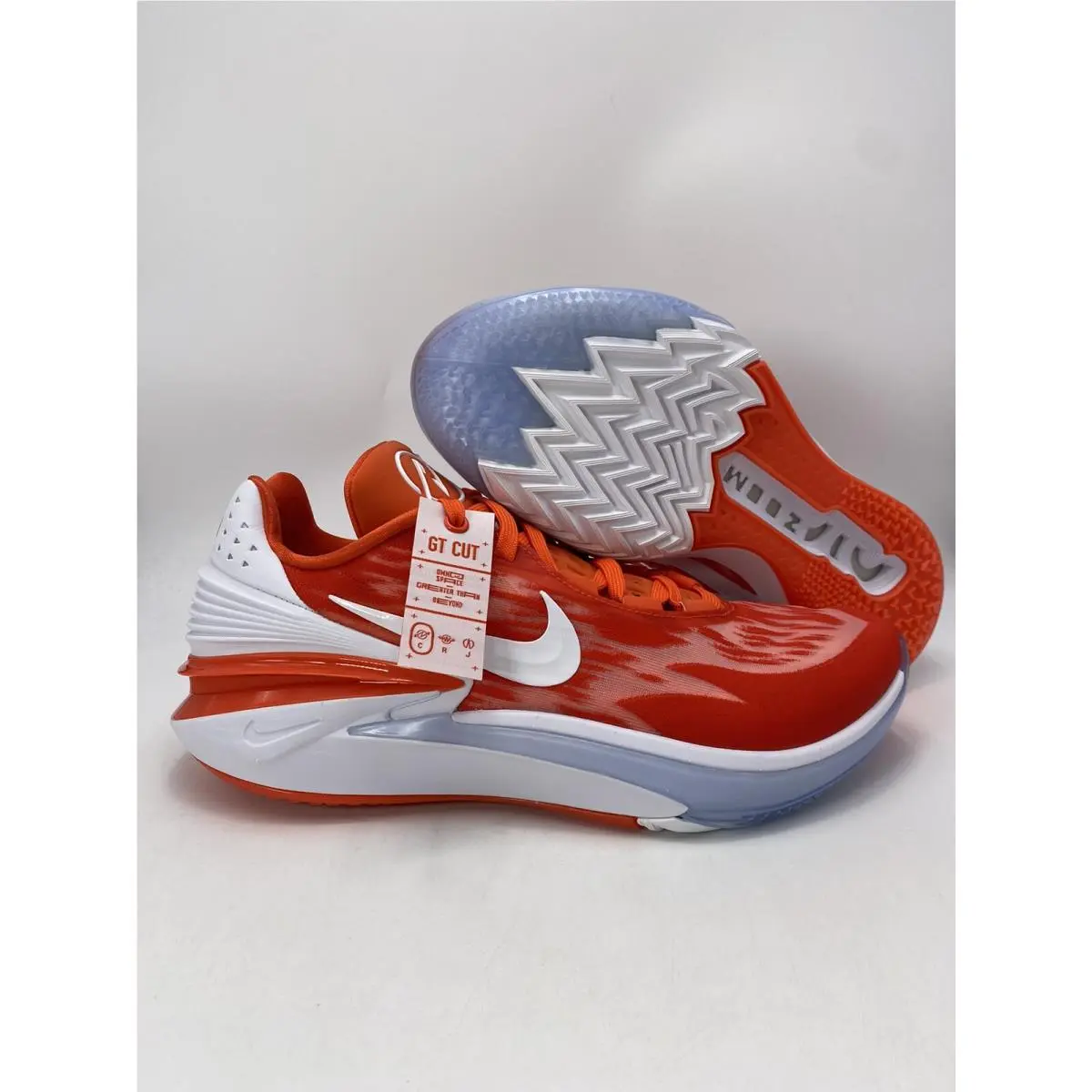 Nike Air Zoom G.t Cut 2 TB P Orange White Shoes Men`s Size 12