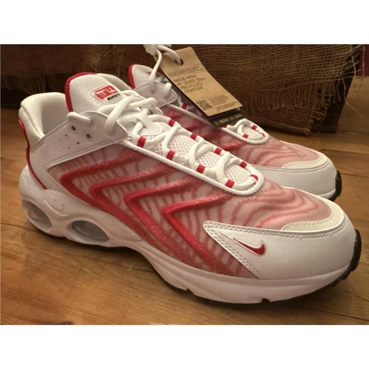 Nike Air Max TW Sneakers Mens 11 White University Red DQ3984-104