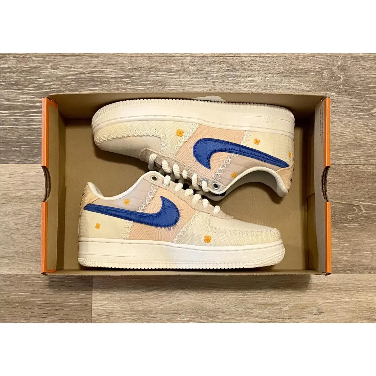 Nike Air Force 1 `07 Prm LA Flea Sail Marina Blue DV2223-100 Women`s 7.5 Men`s 6 - Sail-Dark Marina Blue