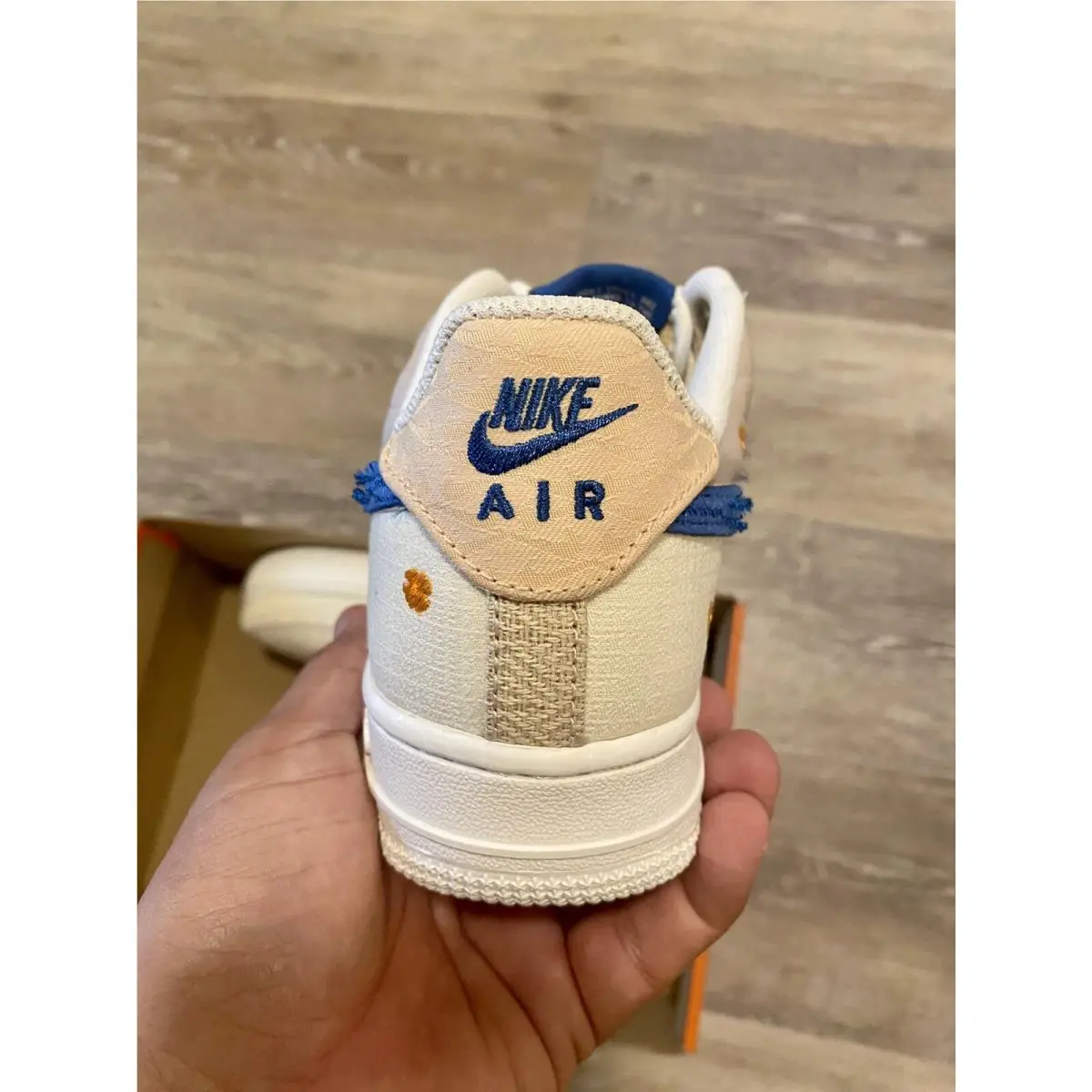 Nike shoes - Nike Air Force 1 `07 PRM - DV2223-100 - Sail-Dark Marina Blue (UPC: 195870934644) 0