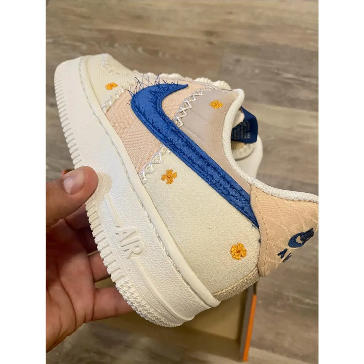 Nike shoes - Nike Air Force 1 `07 PRM - DV2223-100 - Sail-Dark Marina Blue (UPC: 195870934644) 1