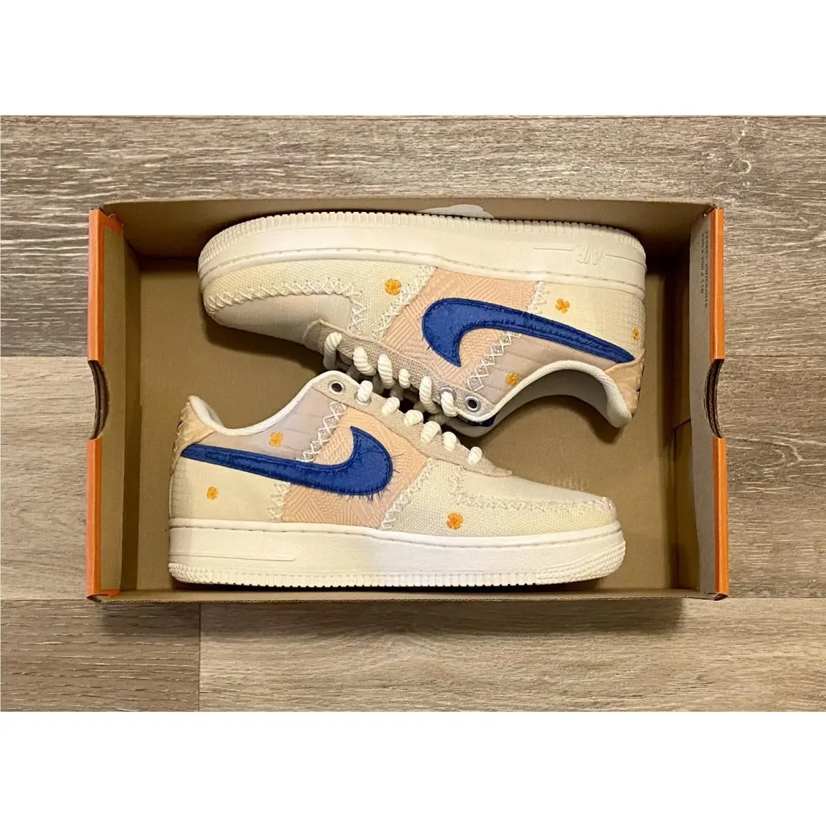 Nike shoes - Nike Air Force 1 `07 PRM - DV2223-100 - Sail-Dark Marina Blue (UPC: 195870934644) 5