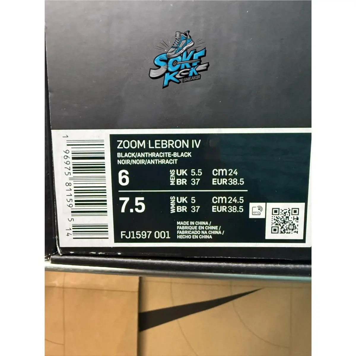 Nike shoes - Nike Zoom LeBron 4 - Zoom LeBron - FJ1597-001 - Black 4