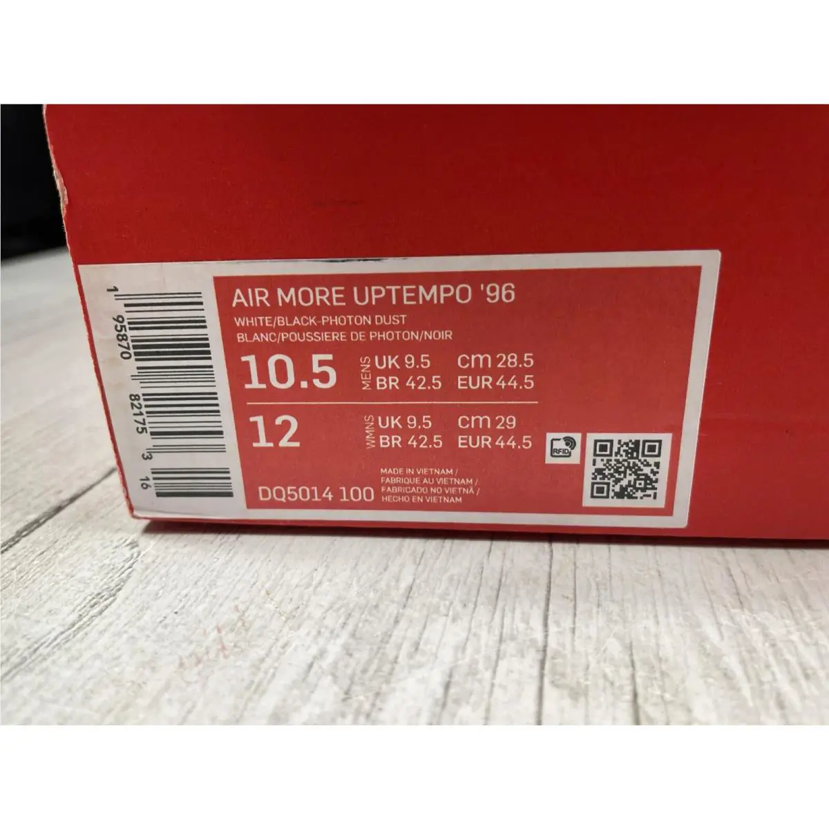 Nike shoes - Nike Air More Uptempo `96 - DQ5014-100 - White-Black-Photon Dust (UPC: 0195870821753) 10
