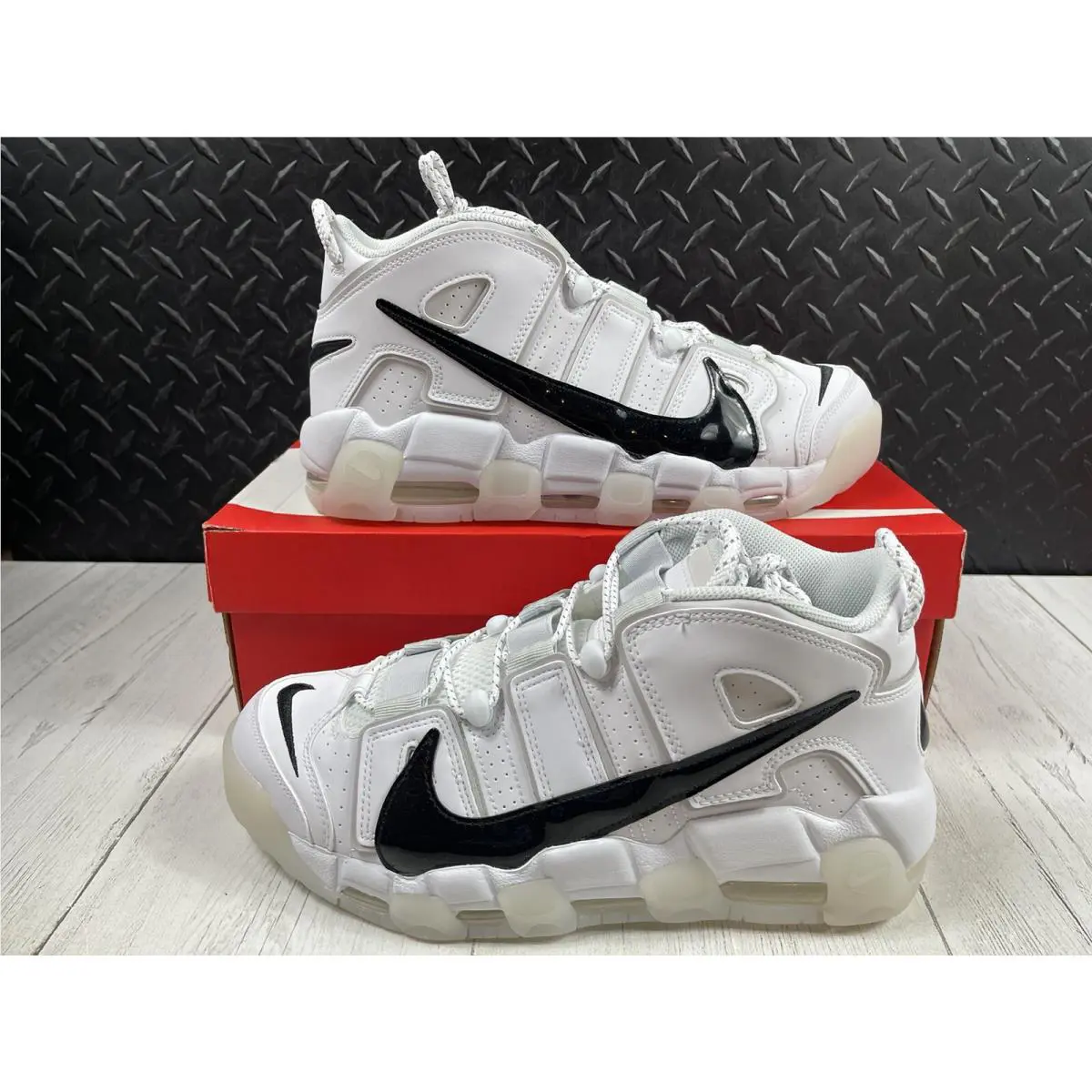 Nike shoes - Nike Air More Uptempo `96 - DQ5014-100 - White-Black-Photon Dust (UPC: 0195870821753) 0