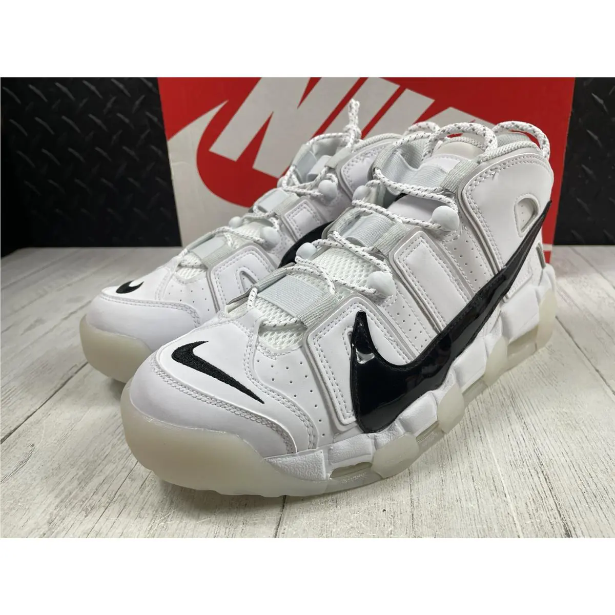 Nike shoes - Nike Air More Uptempo `96 - DQ5014-100 - White-Black-Photon Dust (UPC: 0195870821753) 3