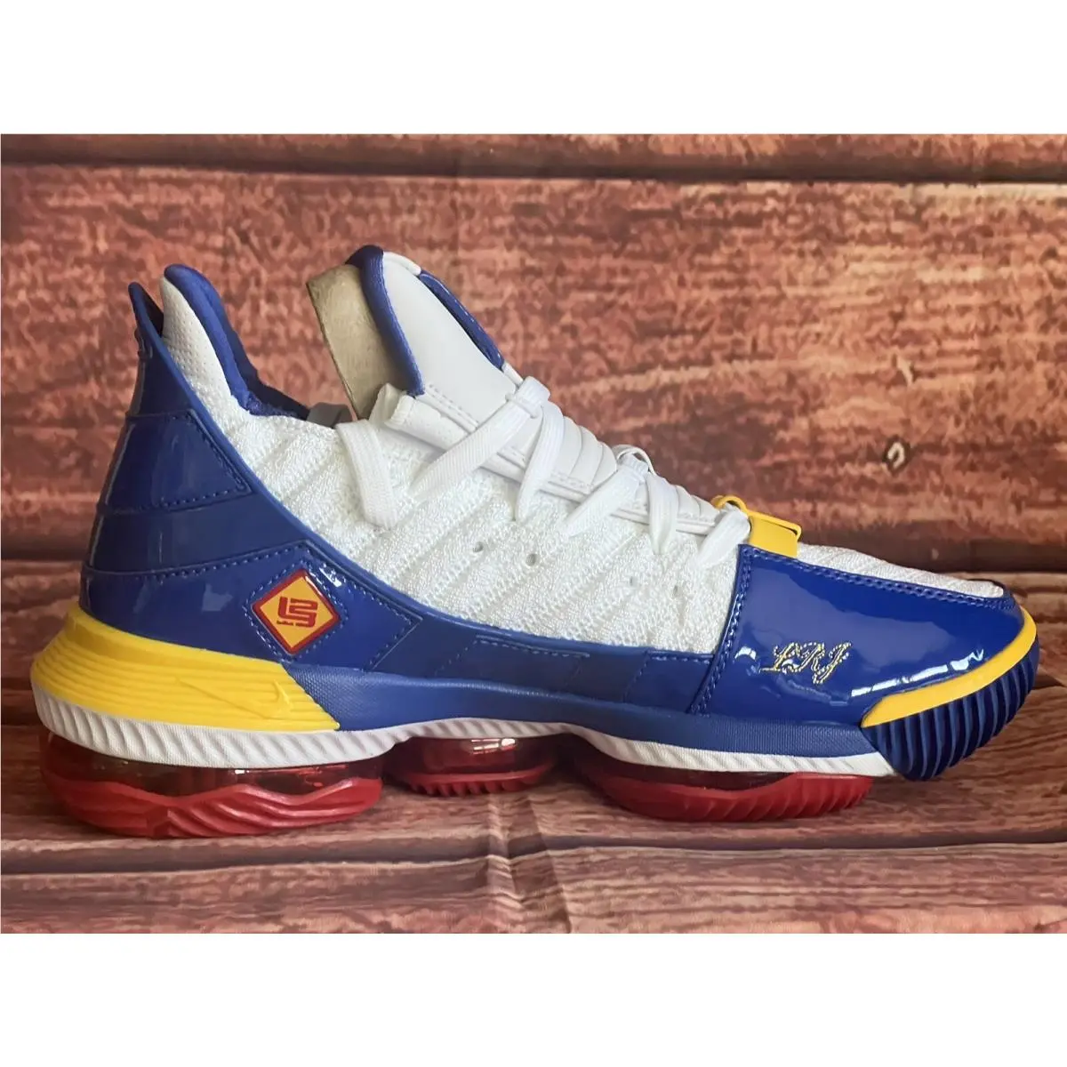 Nike shoes - Nike LeBron 16 - LeBron - CD2451-100 - White/BLUE RED, Manufacturer: WHITE/VERSAT RED 4