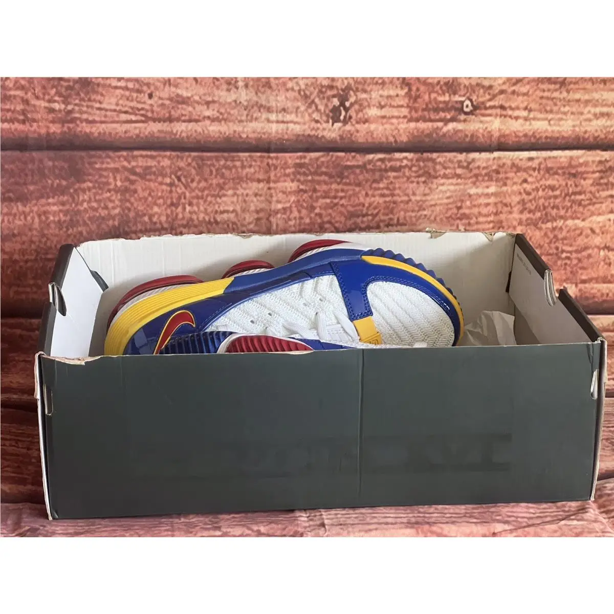 Nike shoes - Nike LeBron 16 - LeBron - CD2451-100 - White/BLUE RED, Manufacturer: WHITE/VERSAT RED 6