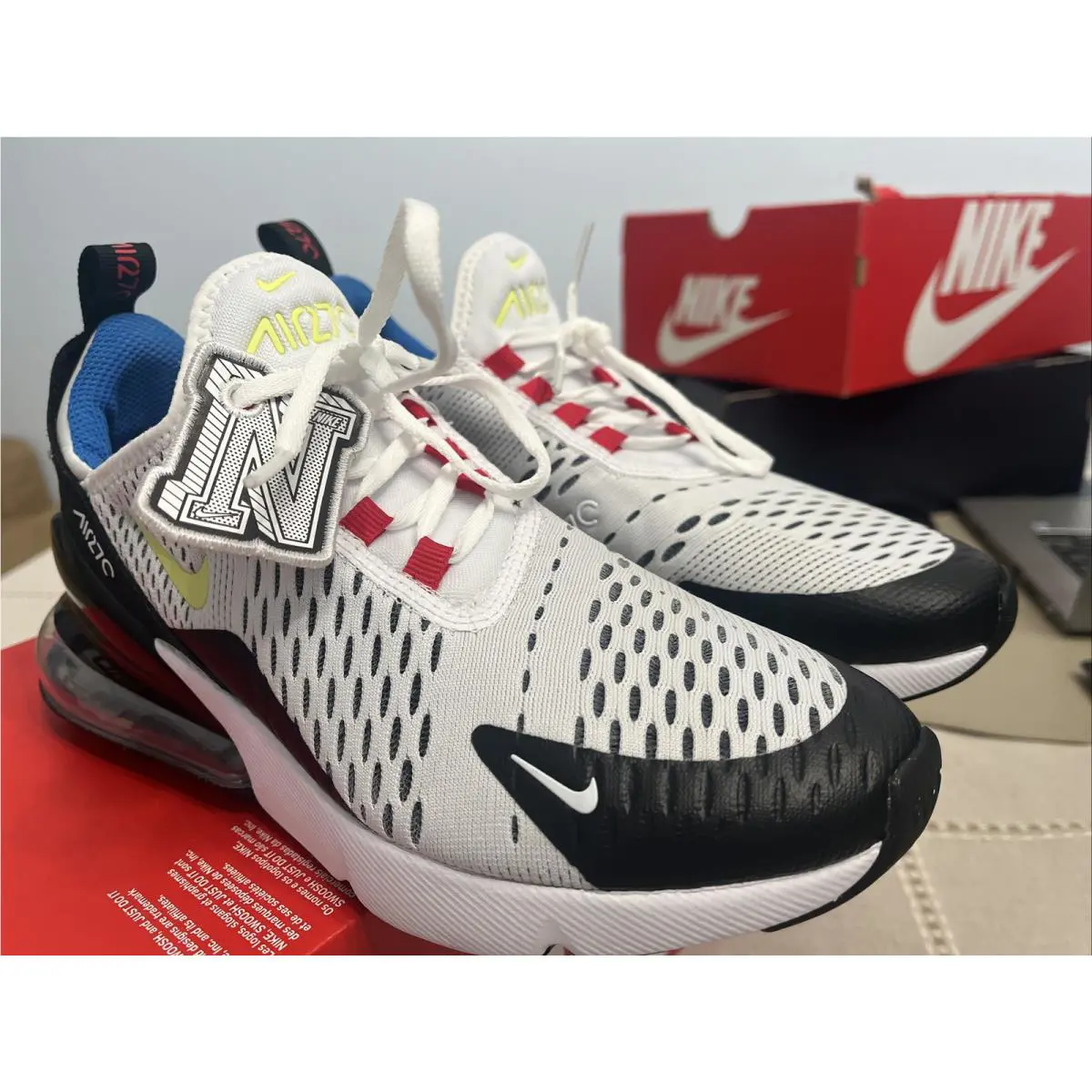 Nike shoes - Nike Air Max 270 GS - DQ1107-100 - White Lemon Twist Black 4