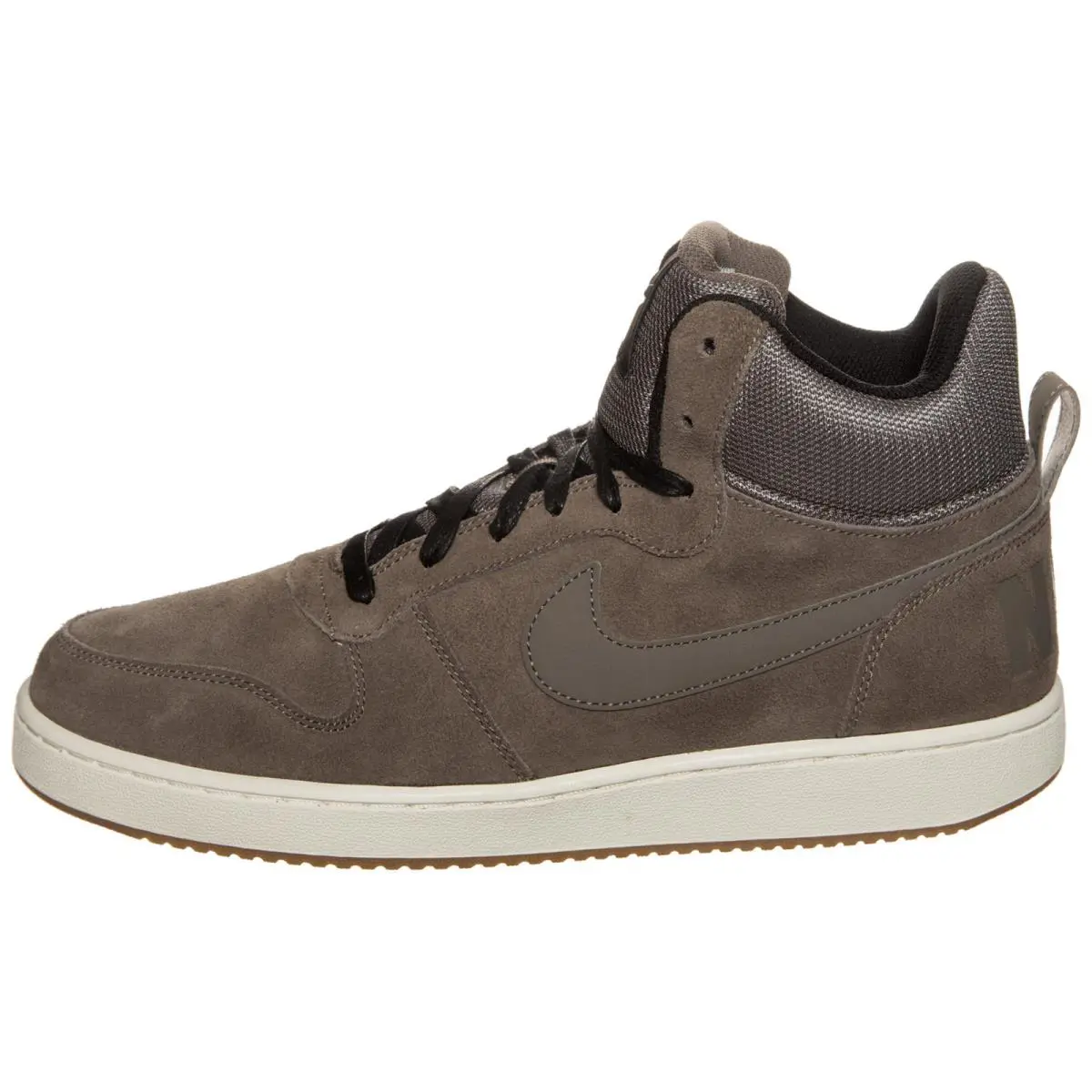 Nike Court Borough Mid Premium Trainers Sports Men Shoes Mushroom Size 10 - Dark Mushroom/Black/White
