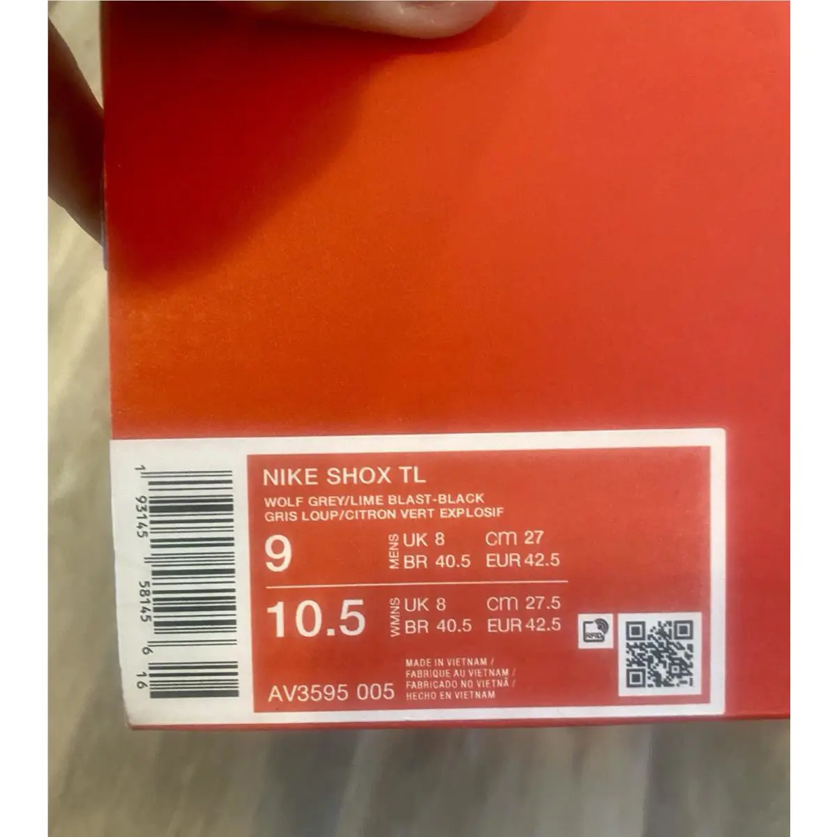 Nike shoes - Nike Shox TL - Shox - AV3595-005 - Gray 10