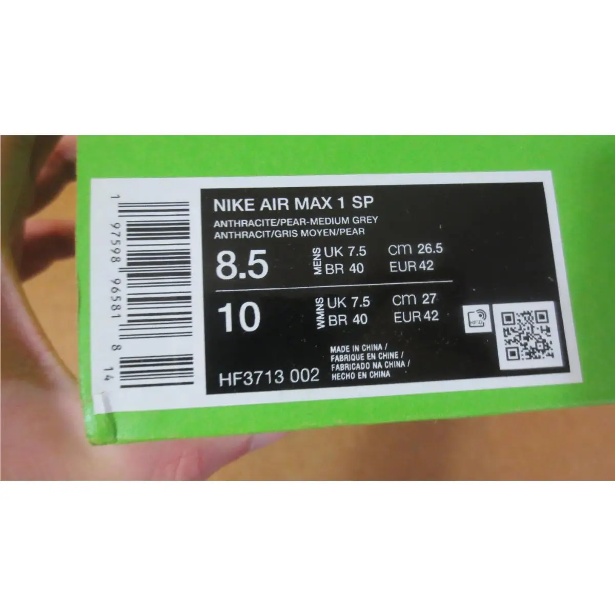 Nike shoes - Nike Air Max 1 - Air Max - HF3713-002 - Green 0