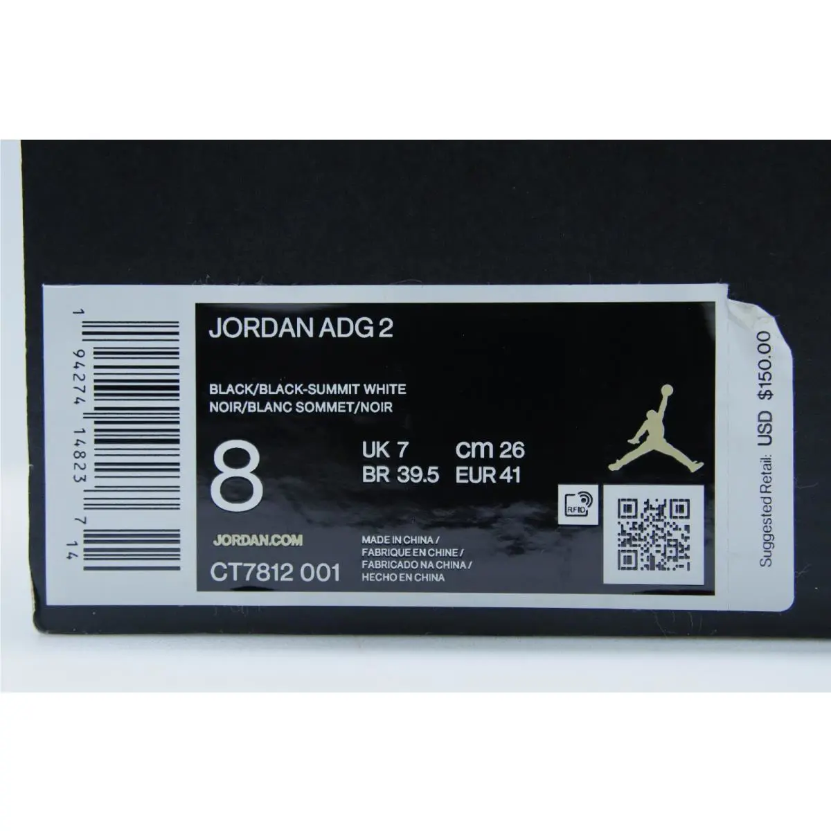 Nike shoes - Jordan ADG - ADG - CT7812001 - Black (UPC: 194274148237) 10