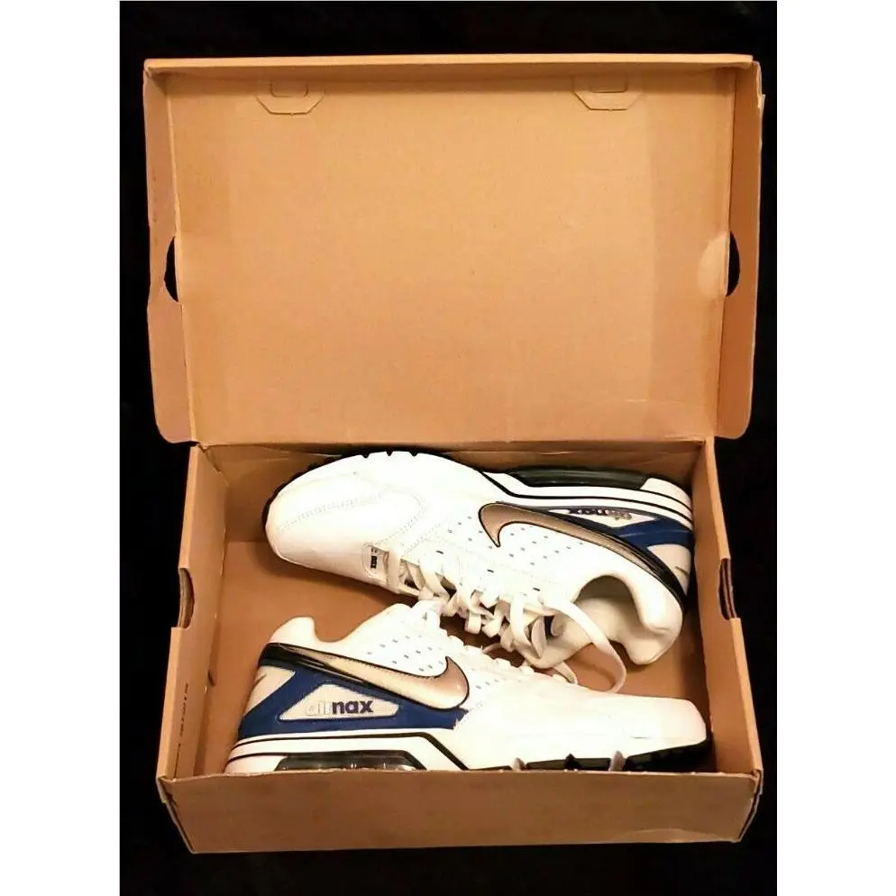 Nike shoes - Nike Air Max Preview 90 - 366017-101 - White With University Blue & Metallic Silver, Manufacturer: White w/ University Blue & Metallic SIlver (UPC: 00884776909398) 4