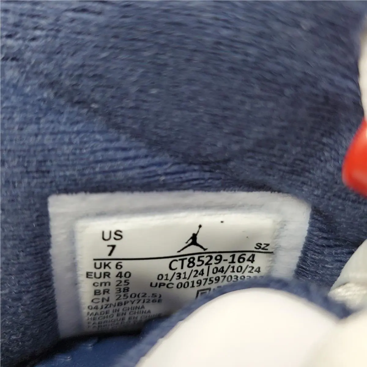 Nike shoes - Air Jordan 6 - Air - CT8529-164 - Blue (UPC: 197597037769) 8