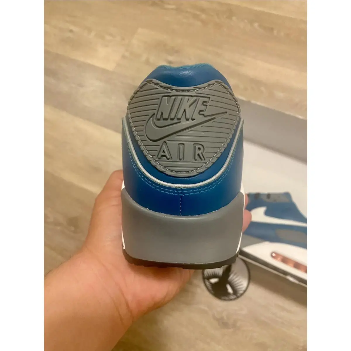 Nike shoes - Nike ID Air Max 90 - DV3894-900 - Laser Blue-Grey-White (UPC: 196156058238) 0