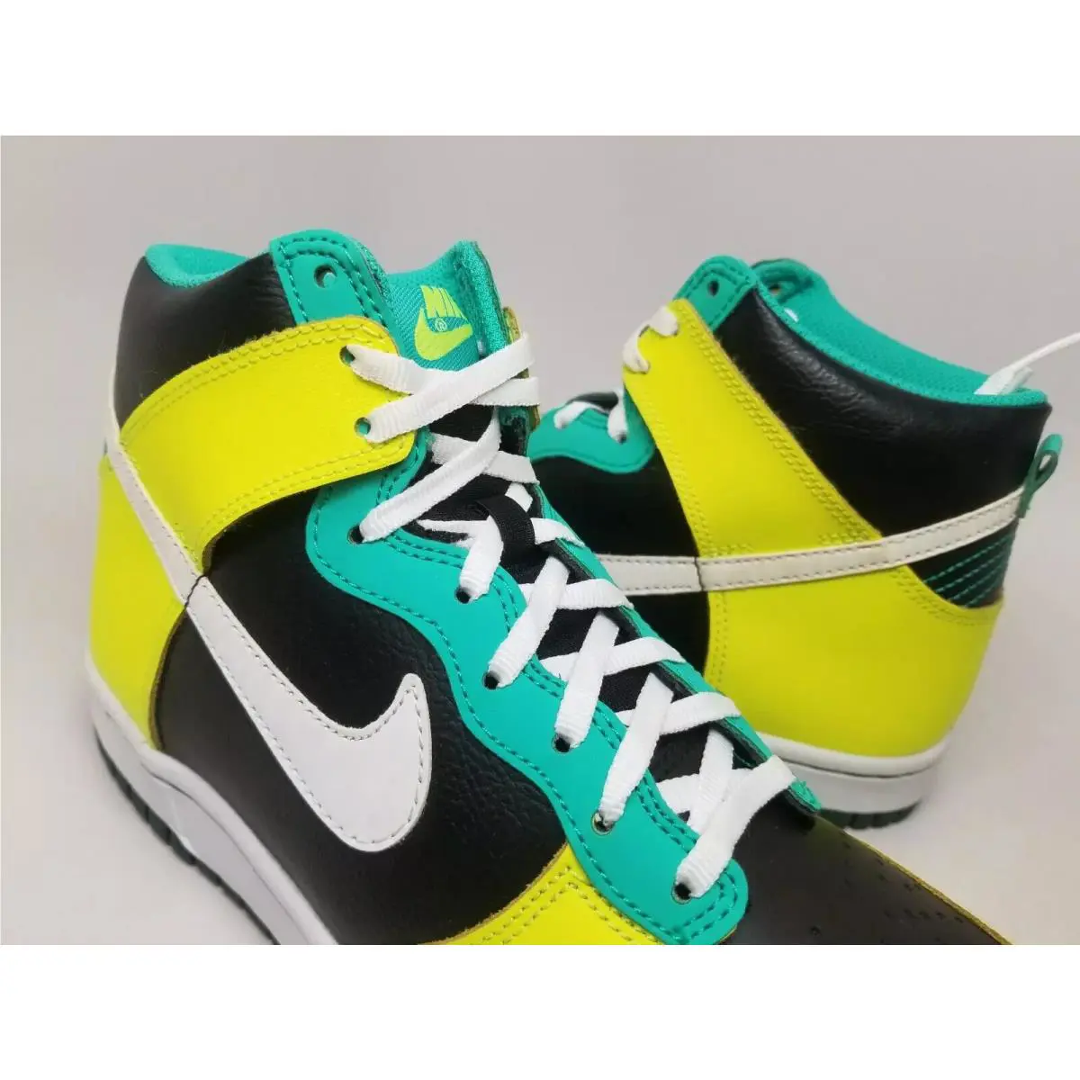 Nike shoes - Nike Dunk High GS - Dunk High - Black/White-Dark Atomic Teal-Atomic Teal 6