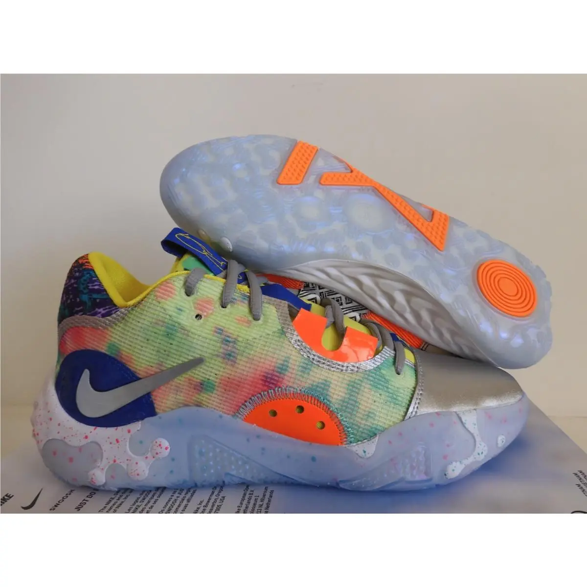 Nike PG 6 What The Opti Yellow Silver DR8959-700 Men`s Sz. 7 / Women`s 8.5