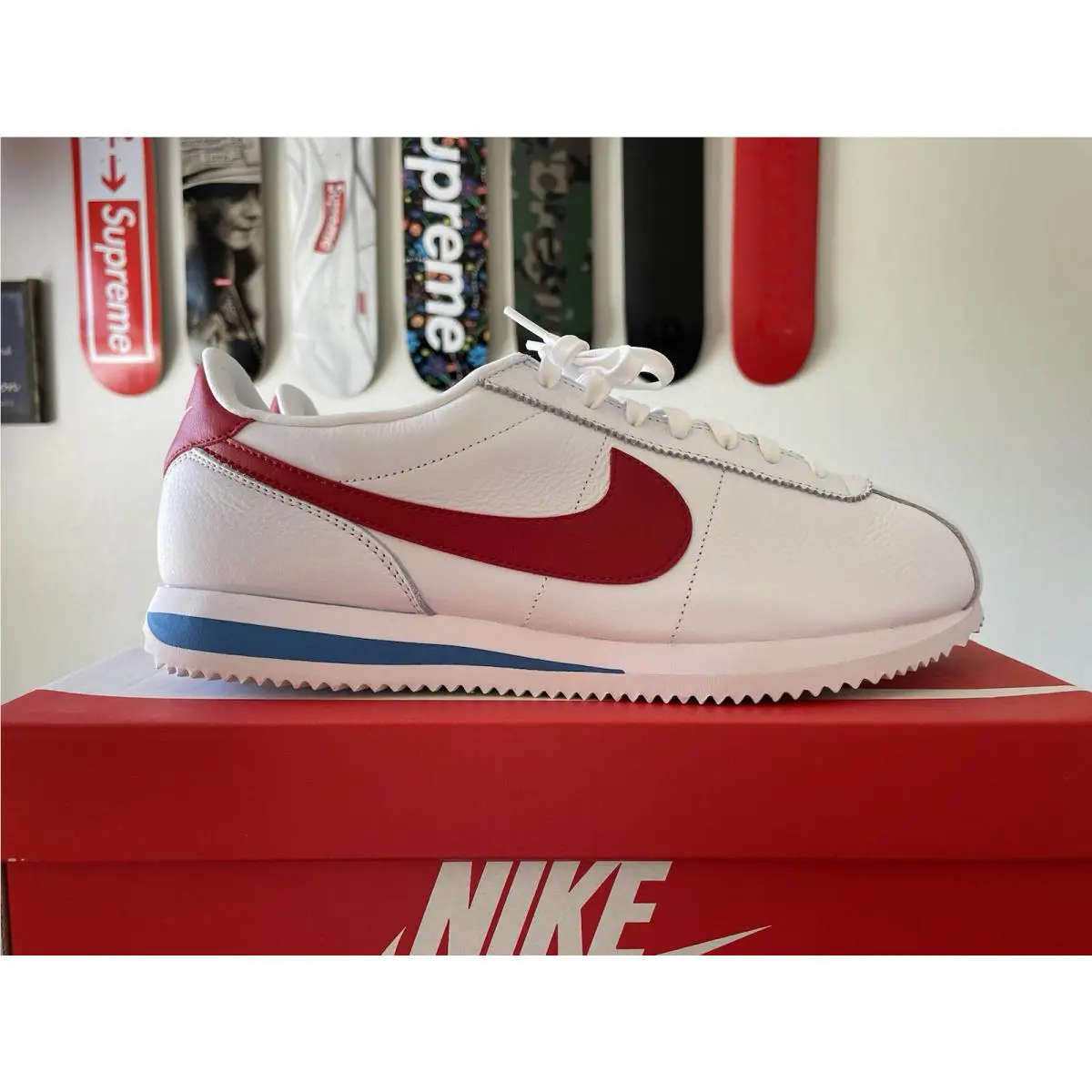 Nike shoes - Nike Cortez - Cortez - FZ1347100 - White Red Blue (UPC: 00197593652720) 4