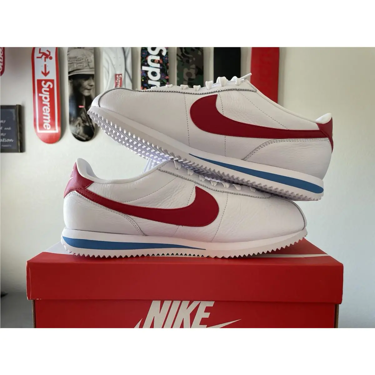 Nike shoes - Nike Cortez - Cortez - FZ1347100 - White Red Blue (UPC: 00197593652720) 6