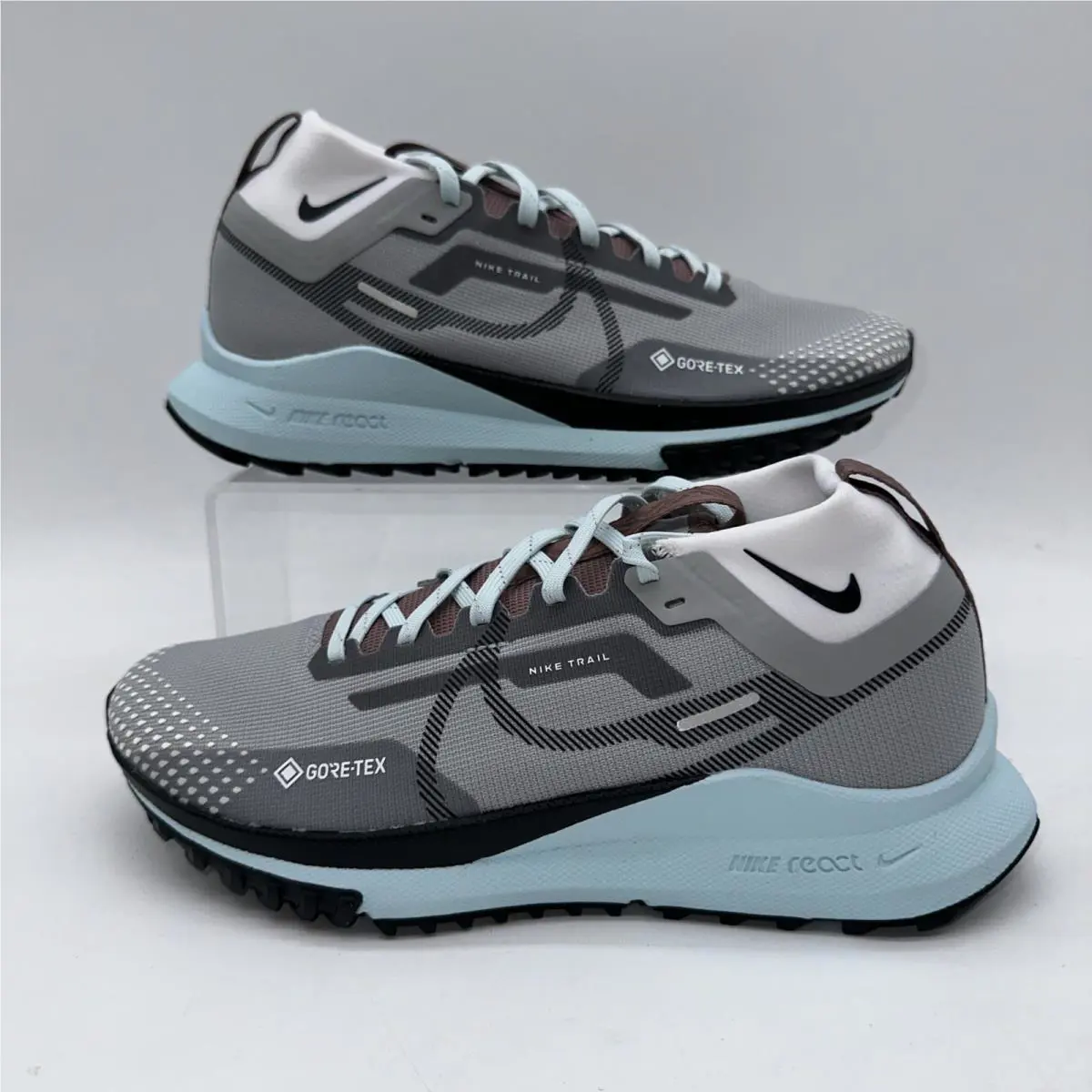 Nike React Pegasus Trail 4 Gtx Grey Women US Size 9 UK 6.5 Eur 40.5 DJ7929 005 - Multicolor