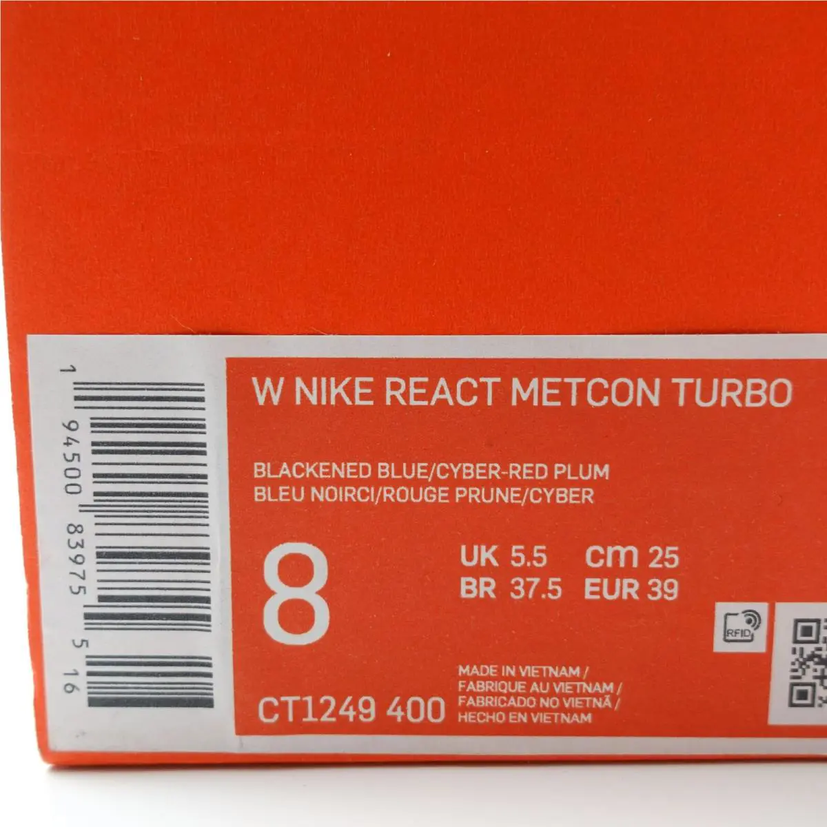 Nike shoes - Nike React Metcon Turbo - React Metcon Turbo - CT1249-400 - Purple 10