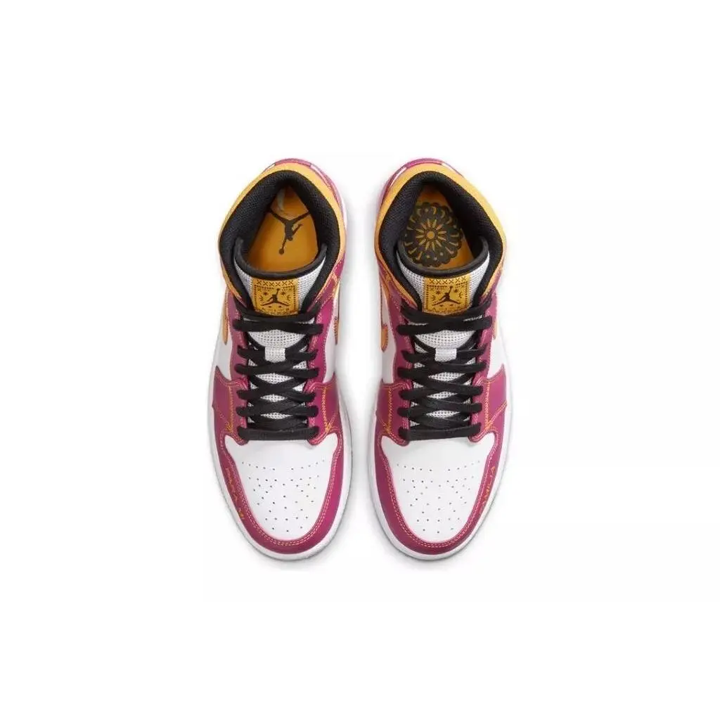 Nike shoes - Air Jordan 1 - Air - DC0350100 - Multicolor, Manufacturer: White, Yellow, Purple 1