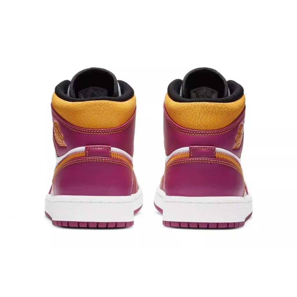 Nike shoes - Air Jordan 1 - Air - DC0350100 - Multicolor, Manufacturer: White, Yellow, Purple 2