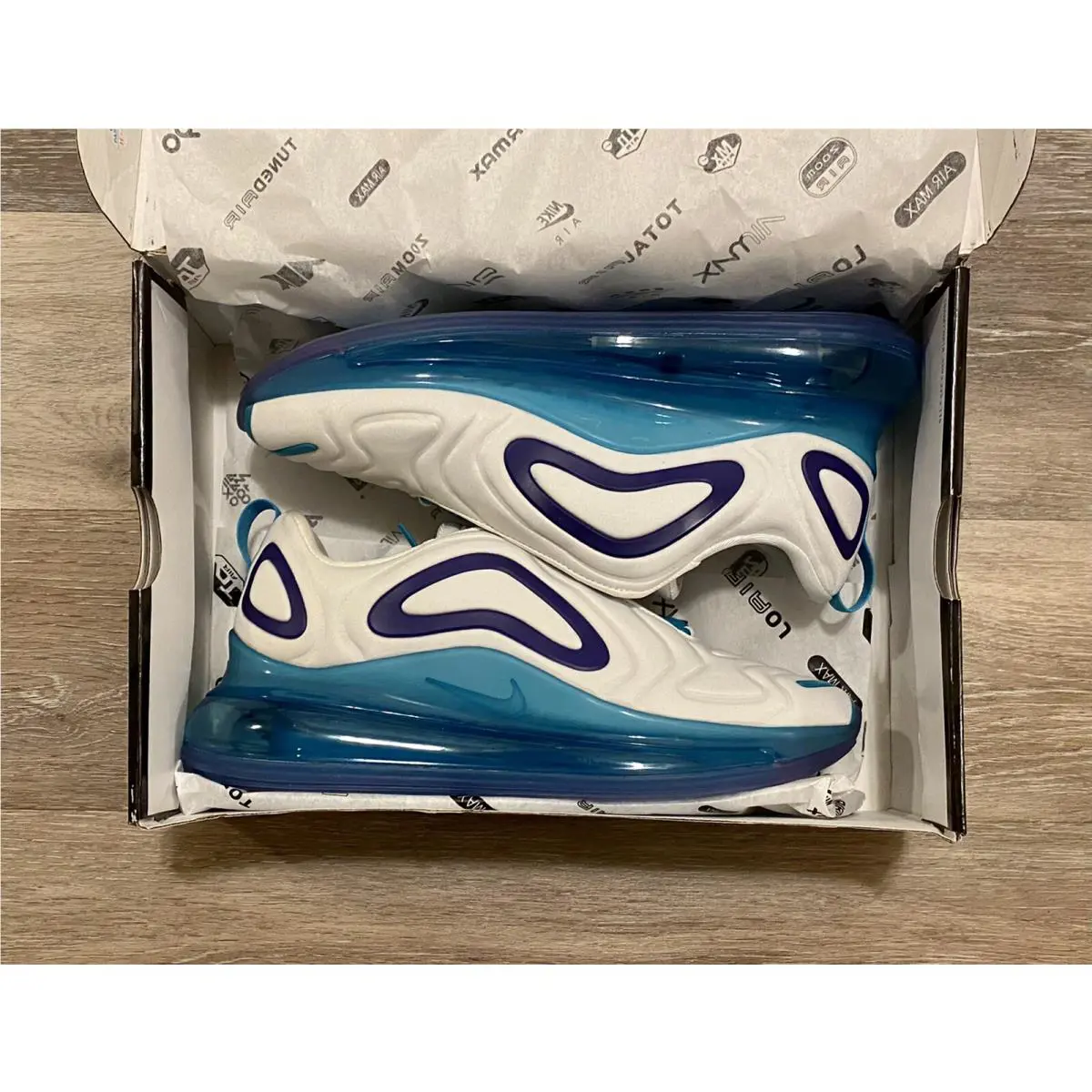 Nike shoes - Nike Air Max 720 - Air Max - AR9293-100 - White-Court Purple-Spirit Teal (UPC: 192499471932) 5