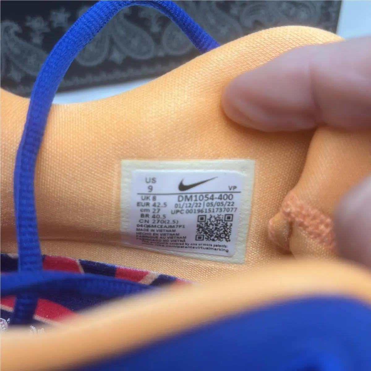 Nike shoes - Nike KD 15 - DM1054 400 - Blue, Manufacturer: Old Royal/Glacier Blue/Peach Cream/Vivid Purple/Hyper Pink 12