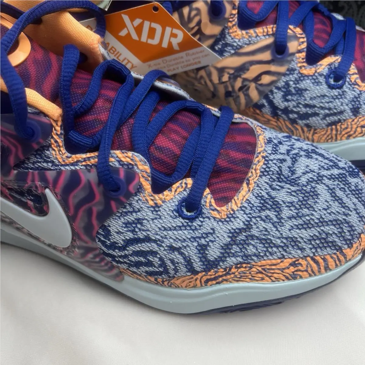 Nike shoes - Nike KD 15 - DM1054 400 - Blue, Manufacturer: Old Royal/Glacier Blue/Peach Cream/Vivid Purple/Hyper Pink 4