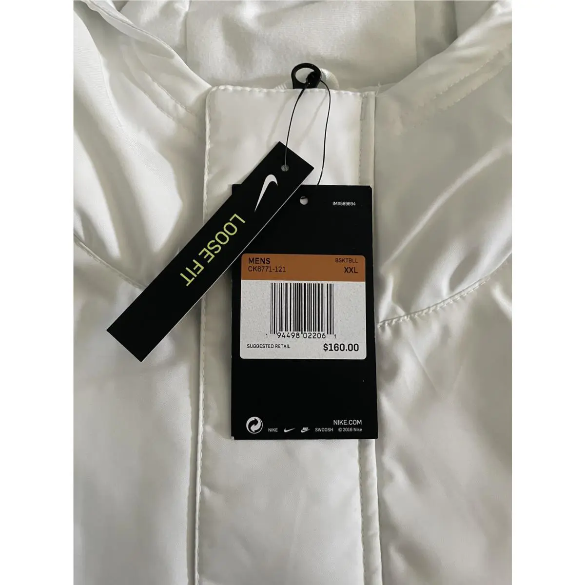 Nike clothing - Nike LeBron James Signature Collection - CK6771-121 - White (UPC: 0194498022061) 3