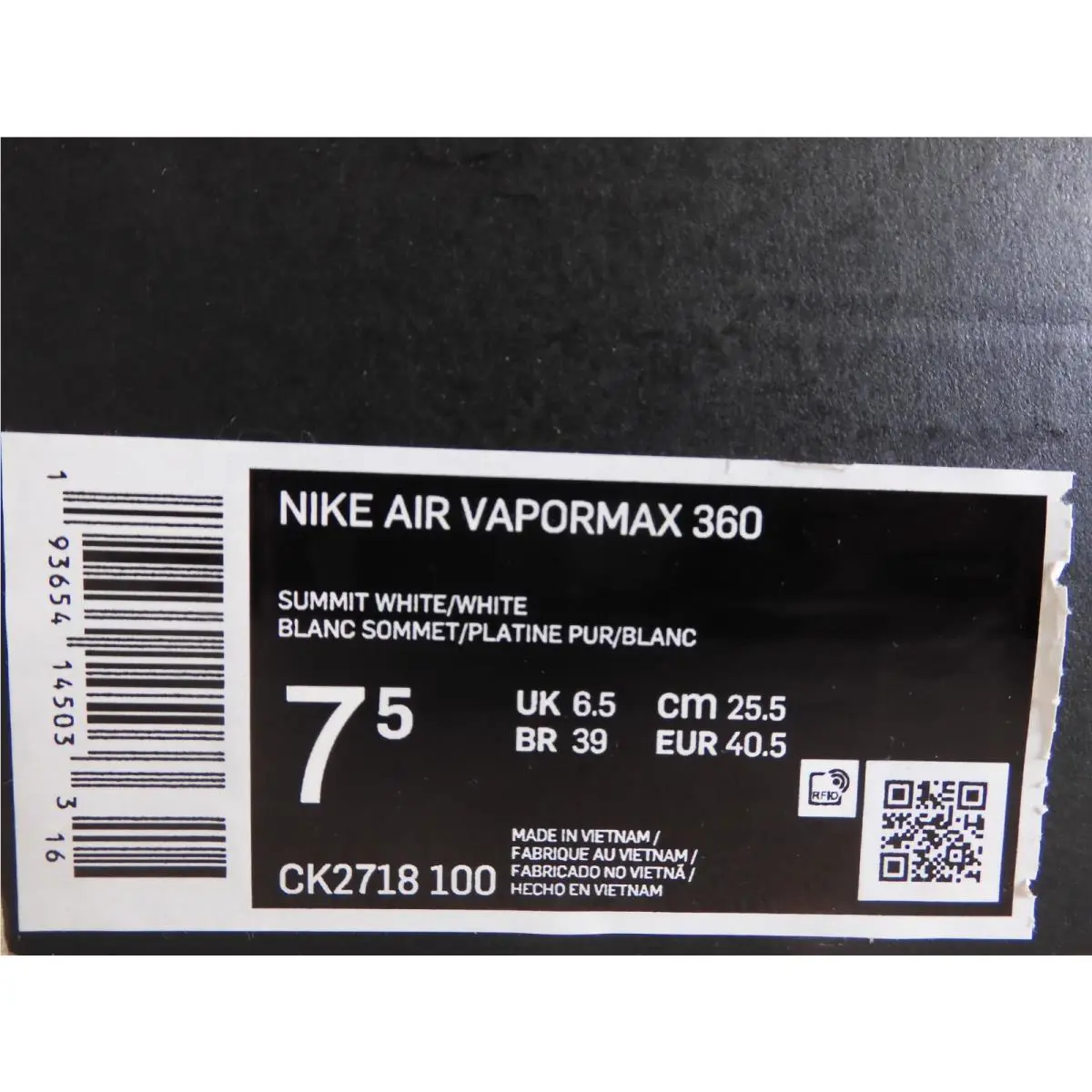 Nike shoes - Nike Air VaporMax 360 - Air VaporMax - CK2718-100 - Yellow (UPC: 0193654145040) 3