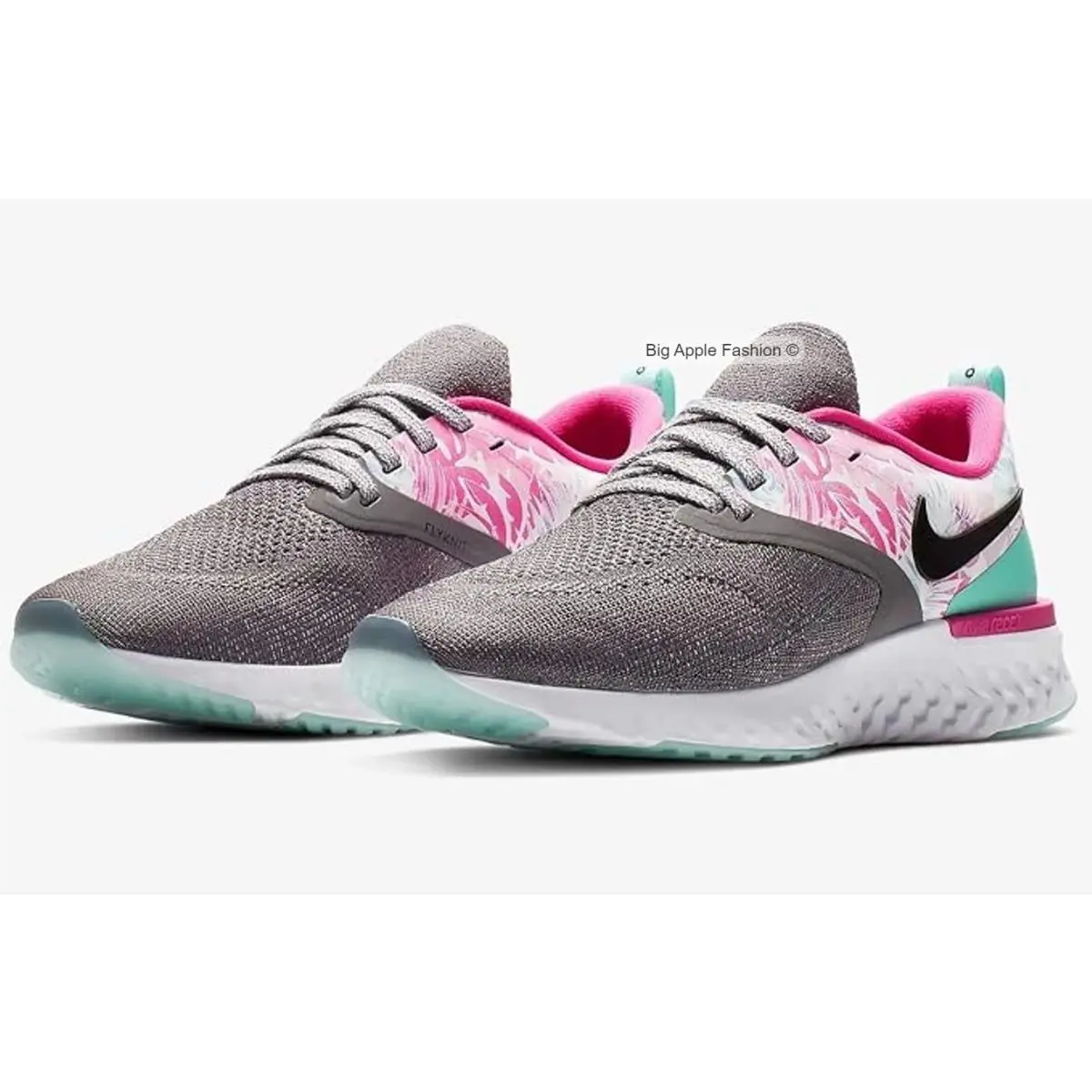 Nike shoes - Nike Odyssey React Flyknit 2 - CI7578-001 - Gunsmoke/Laser Fucia (UPC: 192502358120) 0
