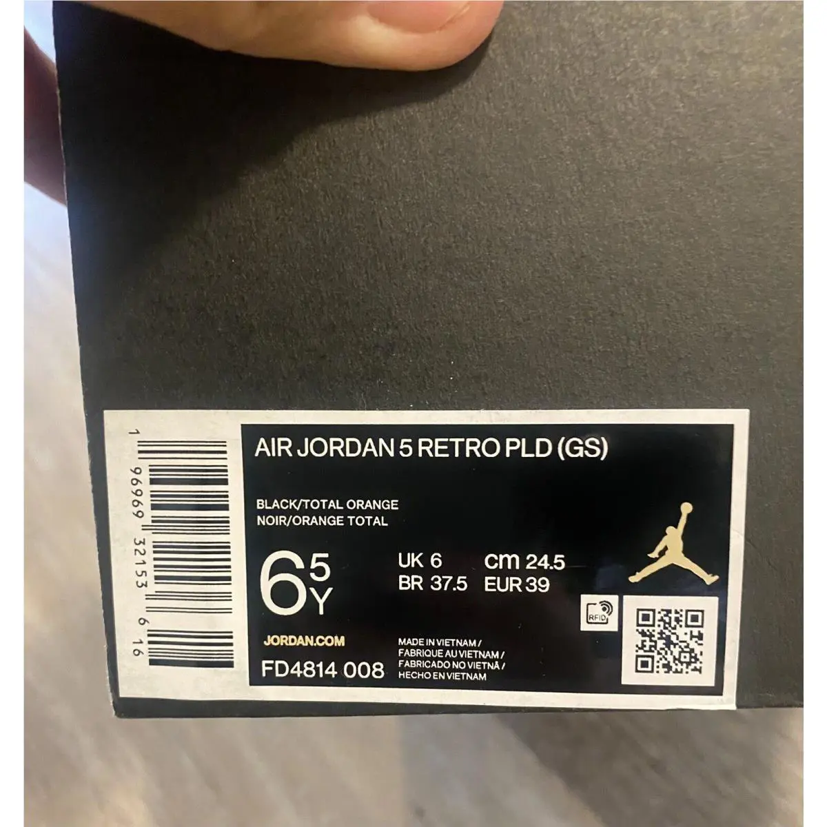 Nike shoes - Air Jordan 5 - Air - FD4814 008 - Black (UPC: 196969321505) 10