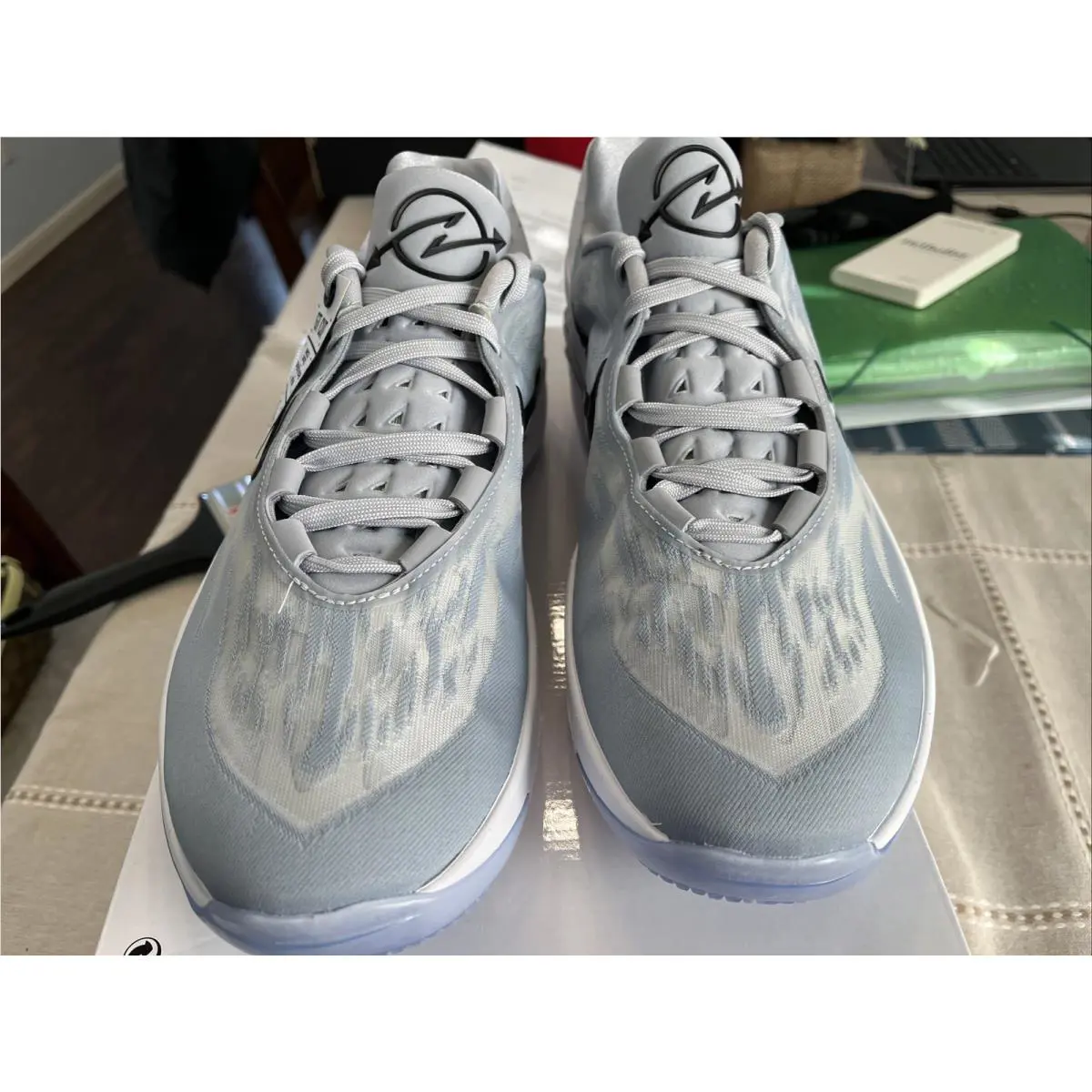 Nike shoes - Nike Air Zoom G.T. CUT - DX6650 003 - Wolf Grey Black White 8