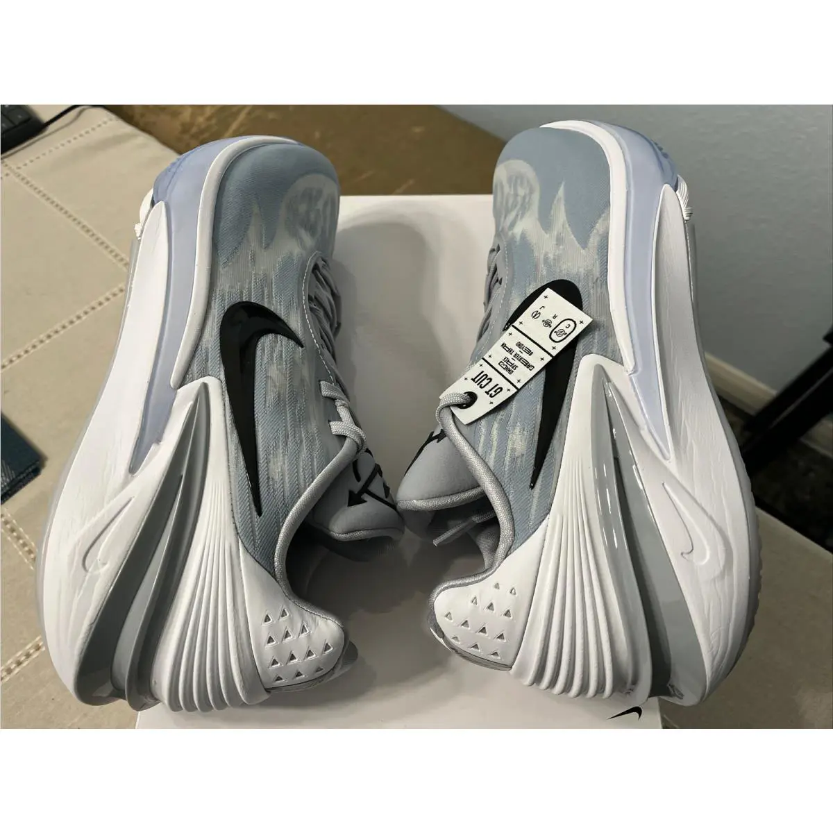 Nike shoes - Nike Air Zoom G.T. CUT - DX6650 003 - Wolf Grey Black White 9