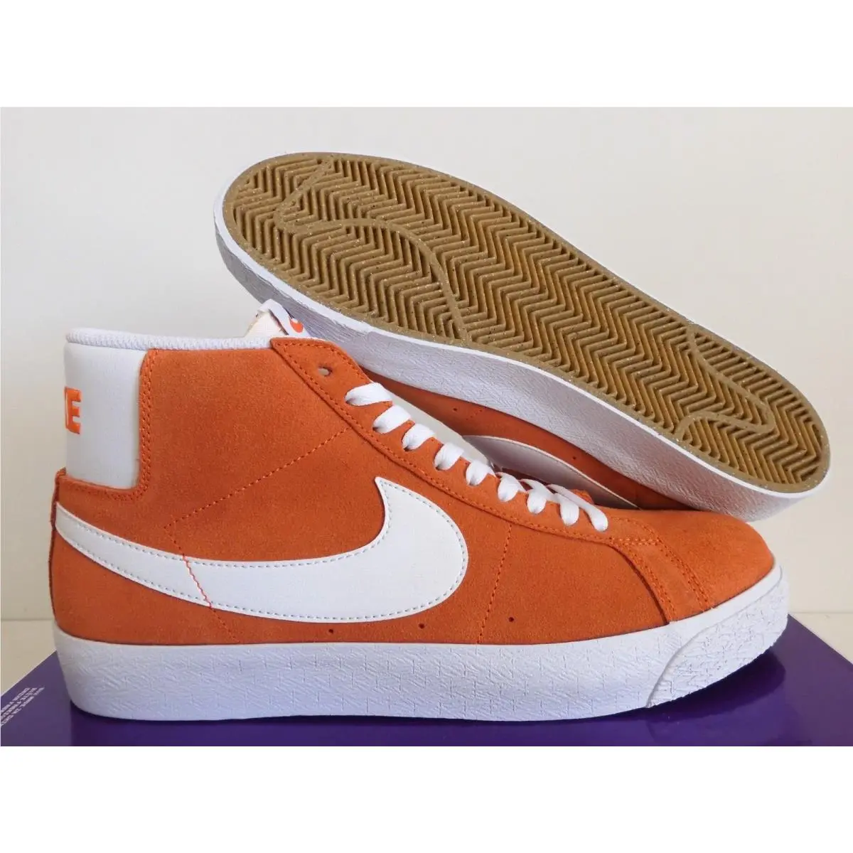 Nike SB Zoom Blazer Mid Safety Orange-white SZ 11.5 864349-800 - Orange