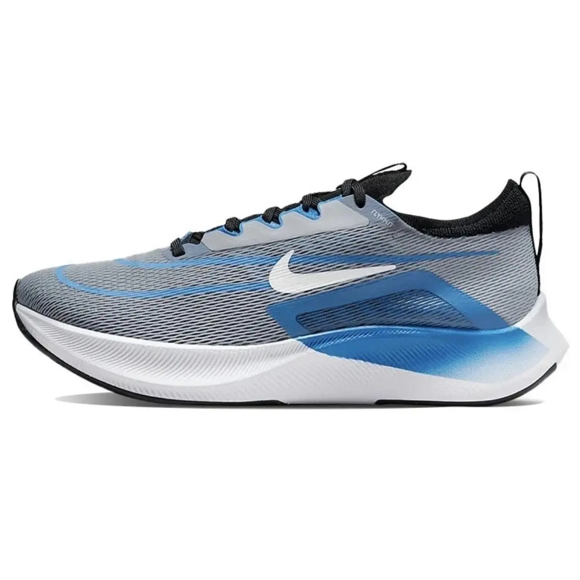 Zoom Fly 4 Men`s Size 10 Wolf Grey Blue Running Shoes CT2392 005 by Nike