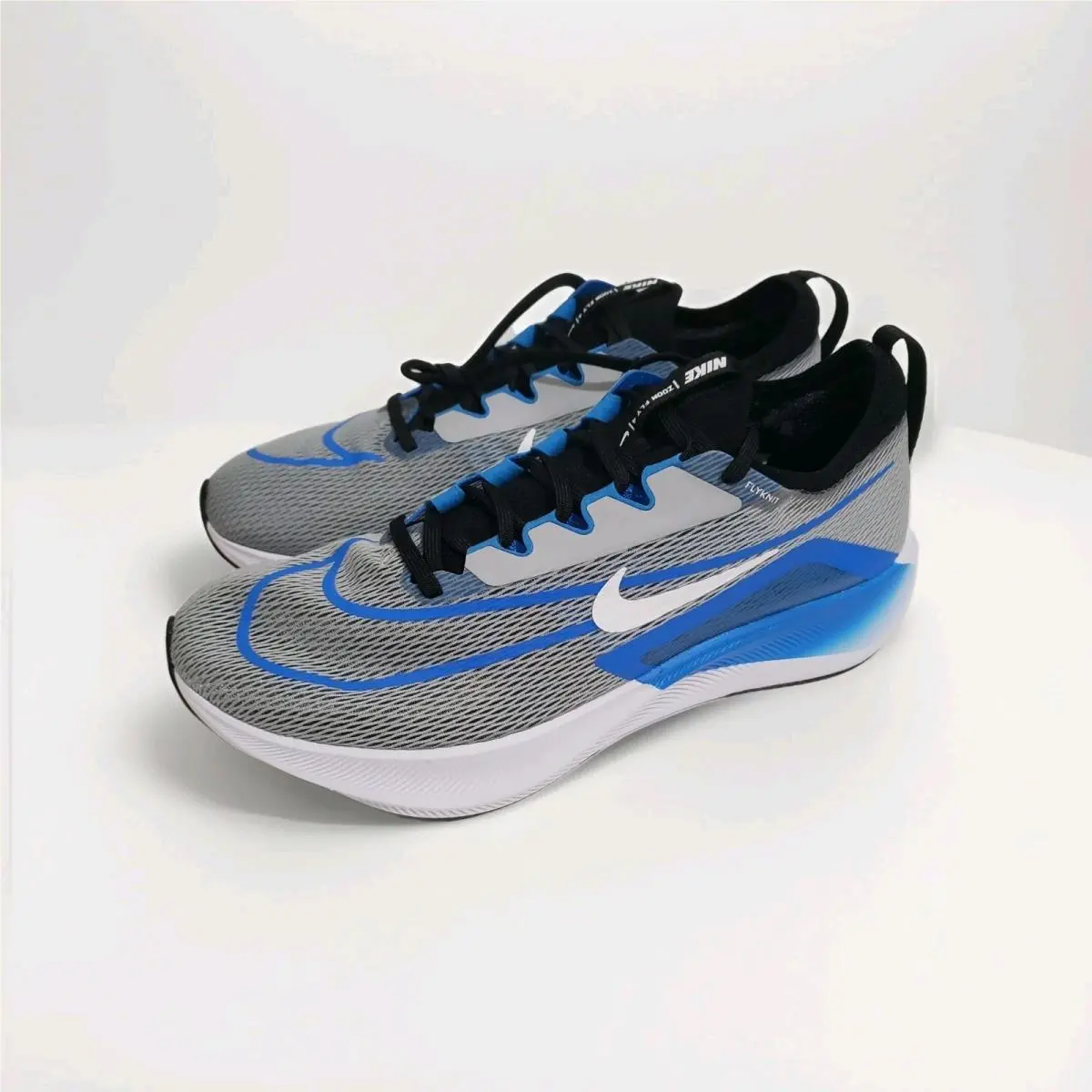 Nike Zoom Fly 4 Running Shoes Gray Blue White Men`s Size 11 CT2392-005 W/