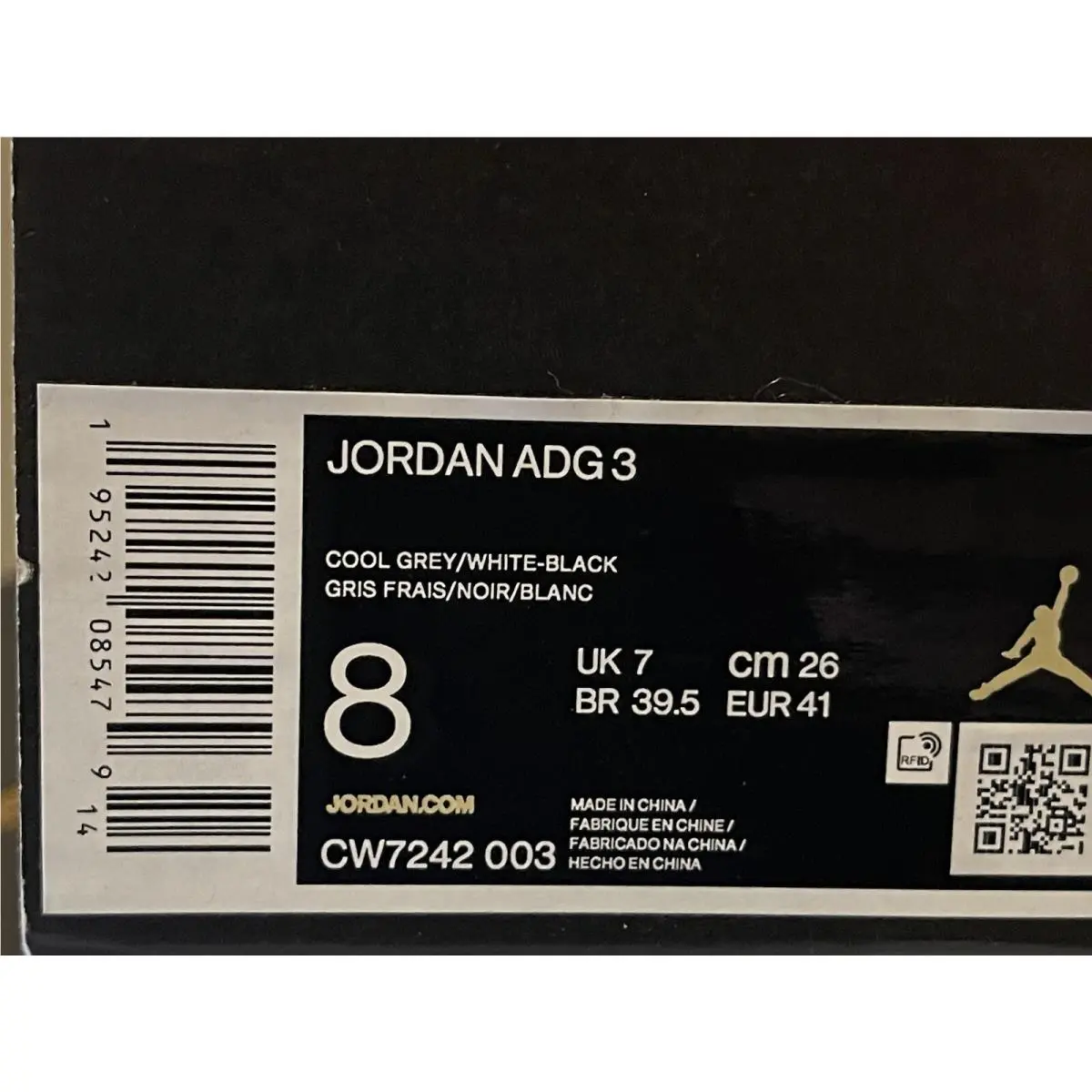 Nike shoes - Jordan ADG 3 - ADG - CW7242-003 - Gray (UPC: 0195242085479) 5