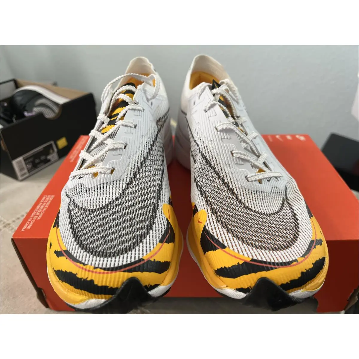 Nike shoes - Nike ZoomX Vaporfly - ZoomX Vaporfly - DM7601100 - White / Black University Gold 3