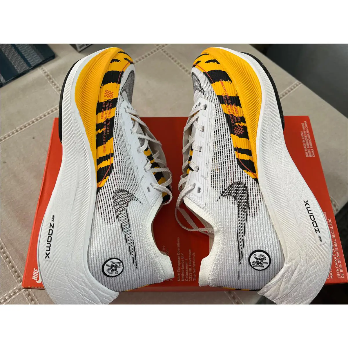 Nike shoes - Nike ZoomX Vaporfly - ZoomX Vaporfly - DM7601100 - White / Black University Gold 9