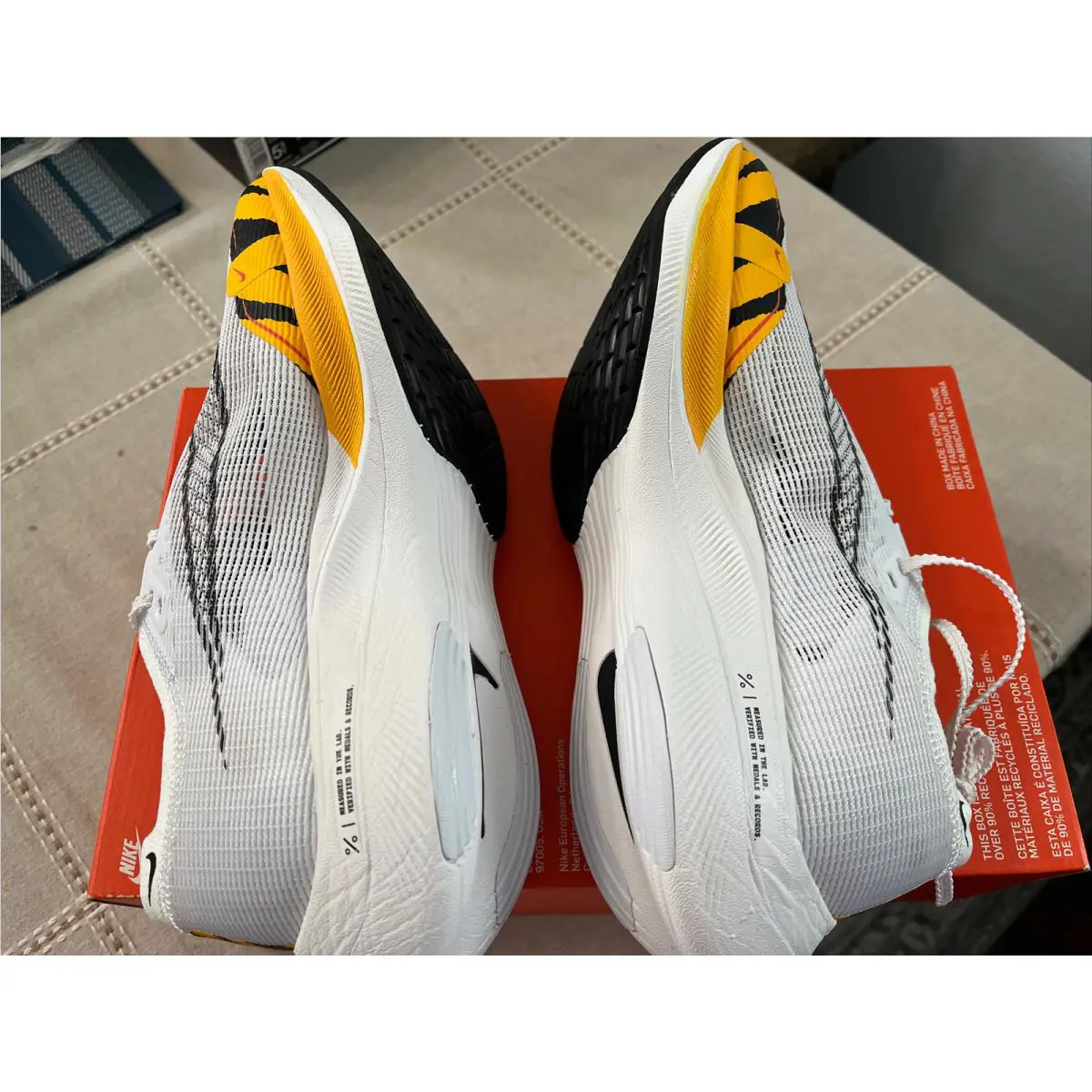 Nike shoes - Nike ZoomX Vaporfly - ZoomX Vaporfly - DM7601100 - White / Black University Gold 10
