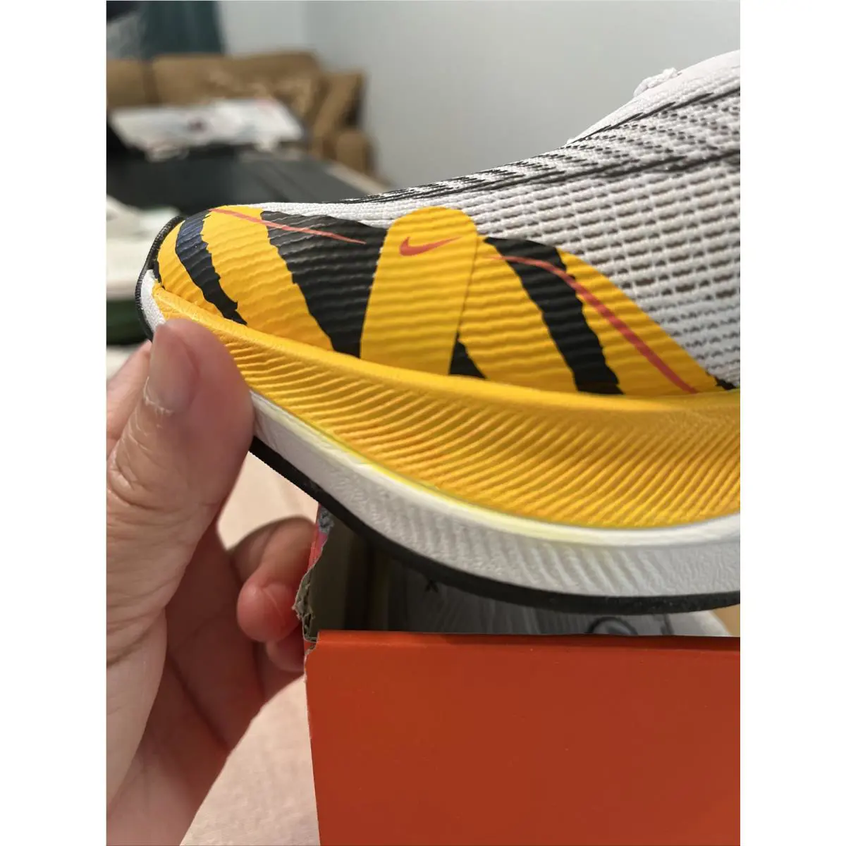 Nike shoes - Nike ZoomX Vaporfly - ZoomX Vaporfly - DM7601100 - White / Black University Gold 11